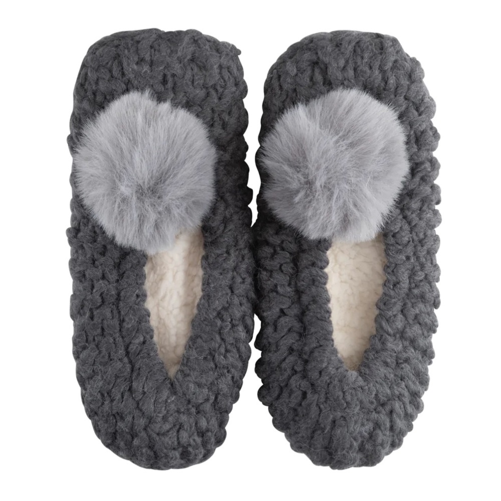 Pom Pom Ballerina Slippers